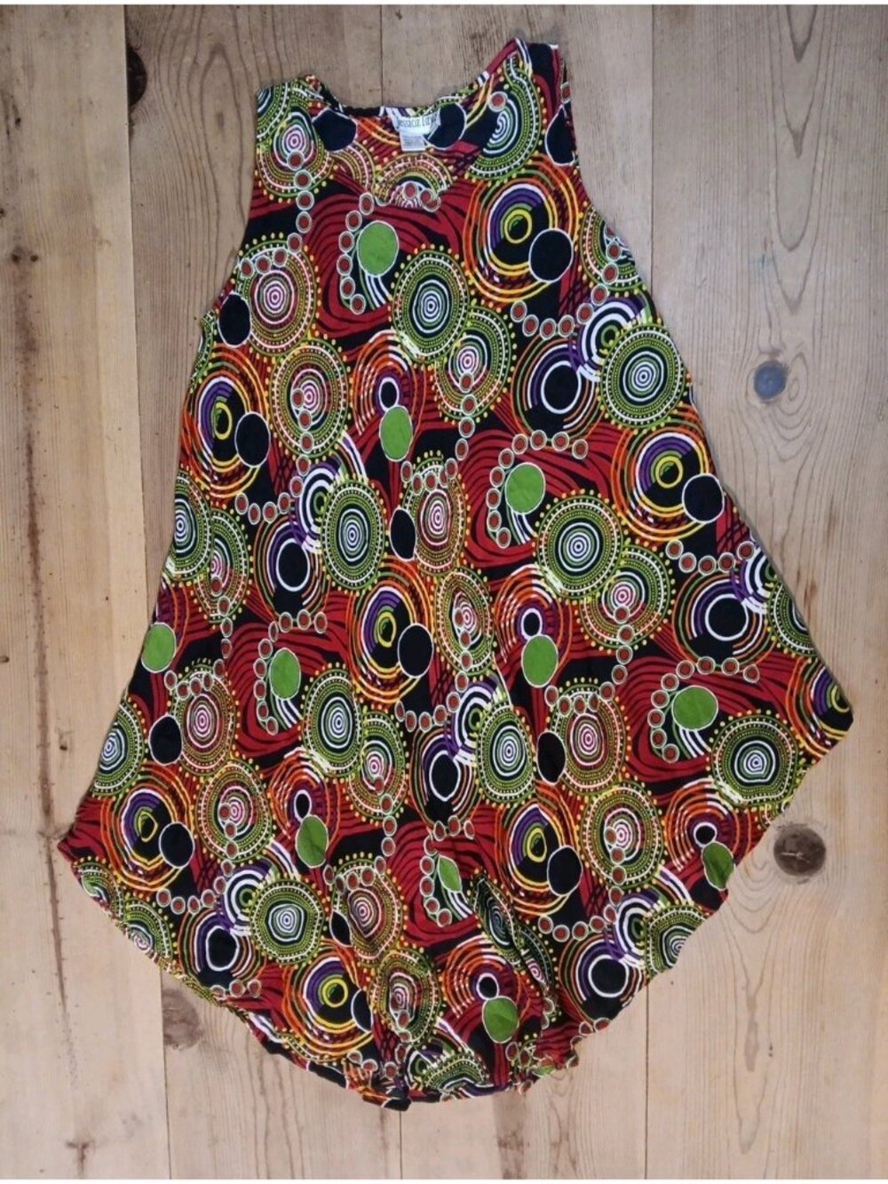 Jessica Taylor Dress Womens One Size Boho Festival Hippie Sleeveless Sundress